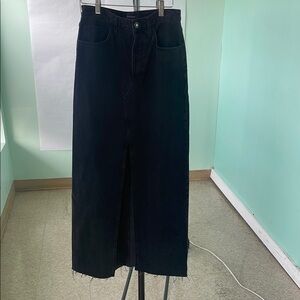 Favorite Daughter Black Maxi Skirt